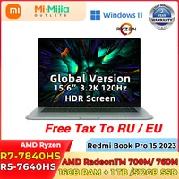 Xiaomi Redmi Book Pro 15 2023 Laptop AMD Ryzen R7-7840HS Mi Notebook 16G RAM 512G 1TB SSD 15.6\