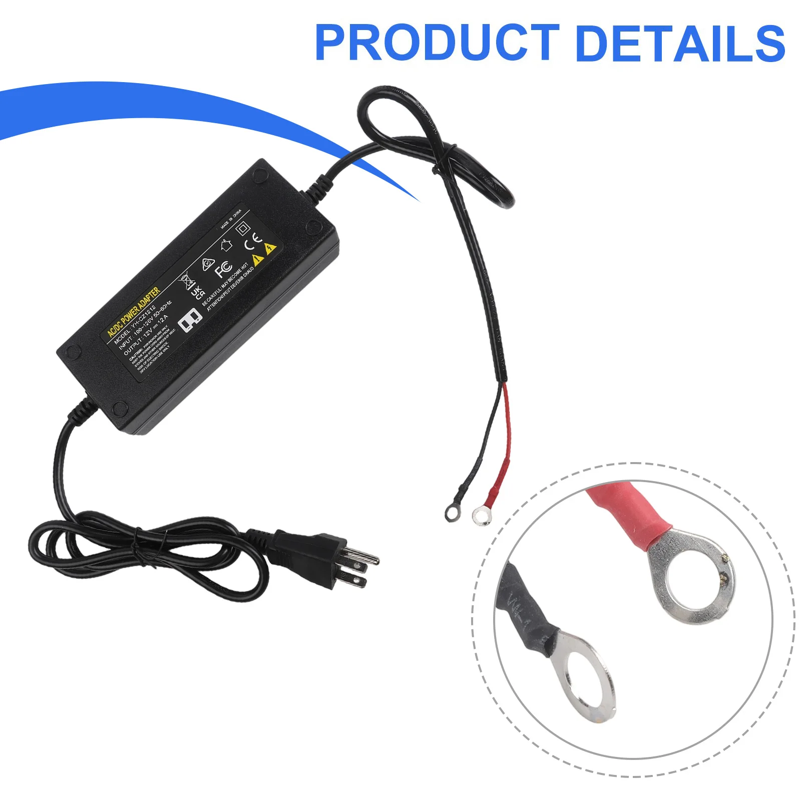 Diesel Heater Power Supply Adapter 110V/220V To 12V Converter Home Power Adapter Camper Parking Air Heater Adapter Power Cord