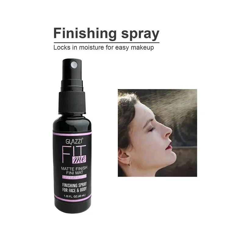 40ML make-up setting spray Langdurige make-up Snelle filmvorm Hydraterende gezichtsmatte afwerking Vloeibare spray Oliecontrole Cosmetisch