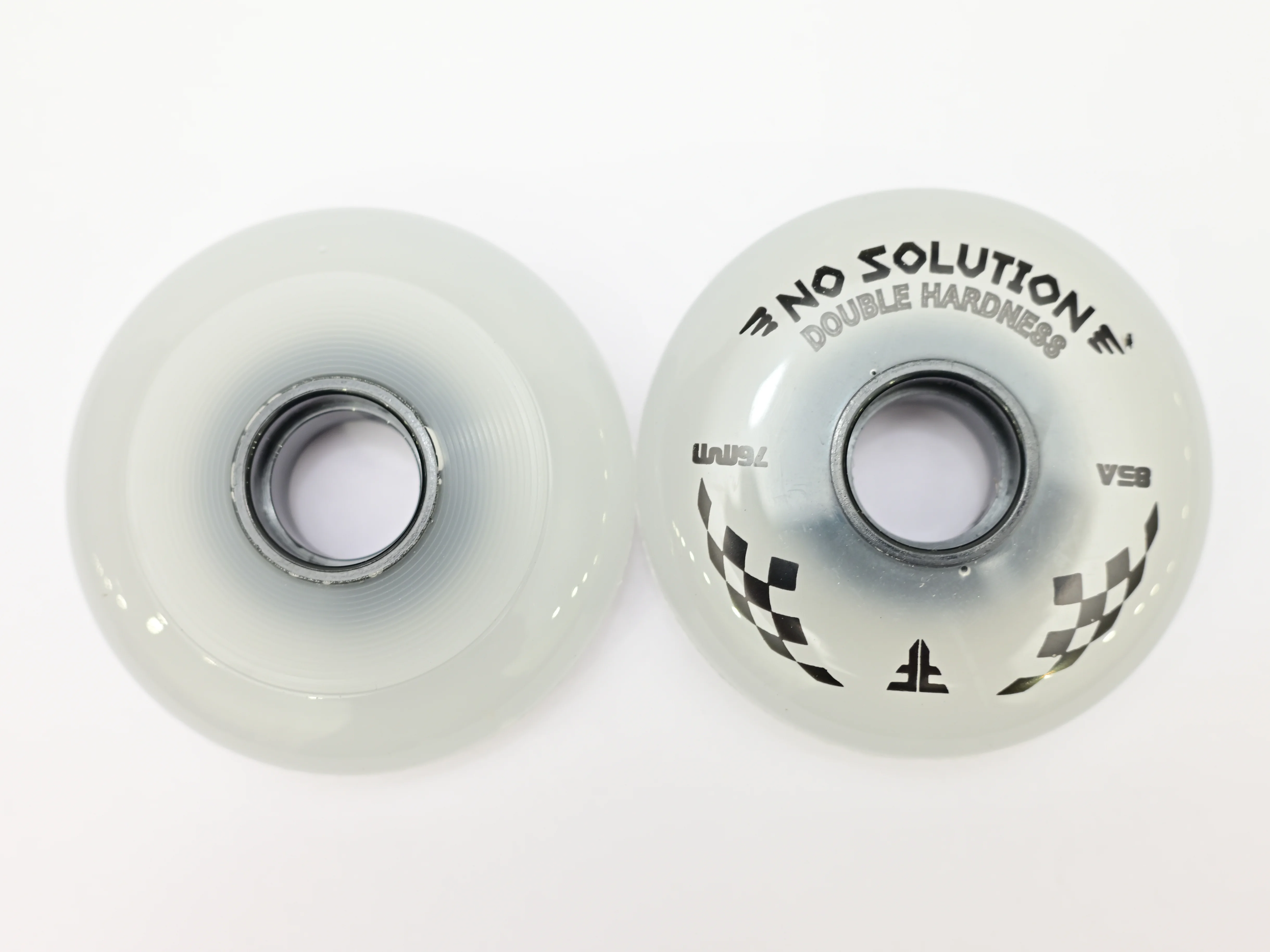 [8-pack][No Solution]Roller skate wheels PU high quality 68mm 70mm 72mm 76mm 80mm 76A dual hardness 80A 85A soft