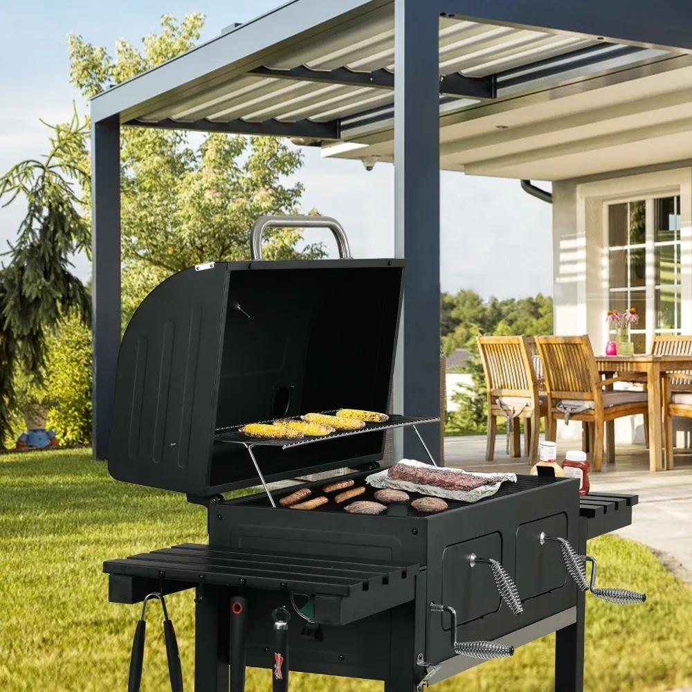 

Heavy-Duty Oversize Charcoal Grill, 794 SQ.IN. Liftable BBQ Barbecue Backyard
