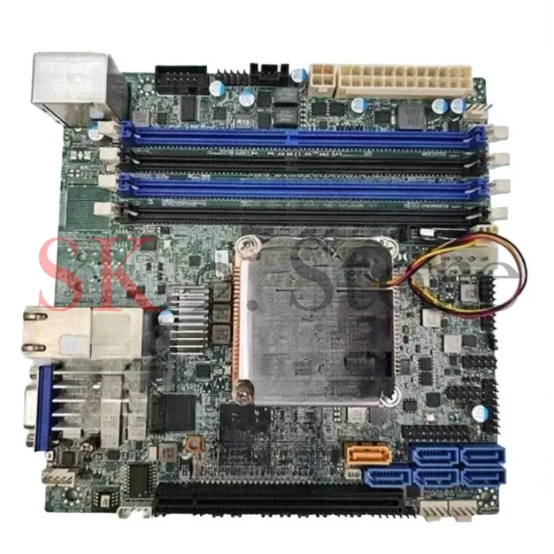 95 New, X10SDV-4C-TLN2F Main Board NAS ITX Server XEON D1521 Dual 10 Gigabit Port