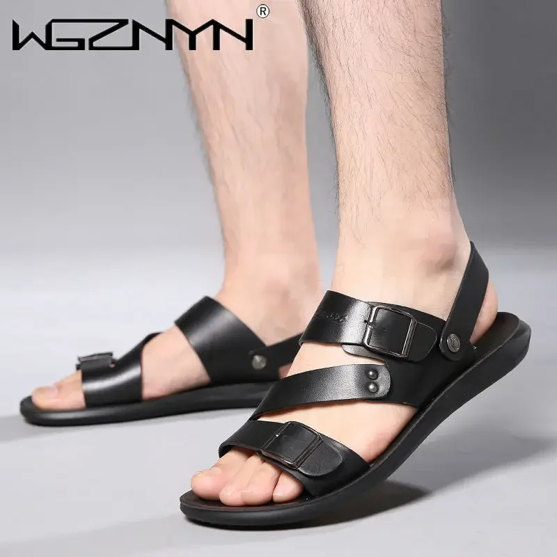 2026 مصمم الأزياء الرجال الصنادل الصيف منصة مريحة المضادة للانزلاق أحذية نعال شاطئ في الهواء الطلق Sandalias Hombre Huaraches #5