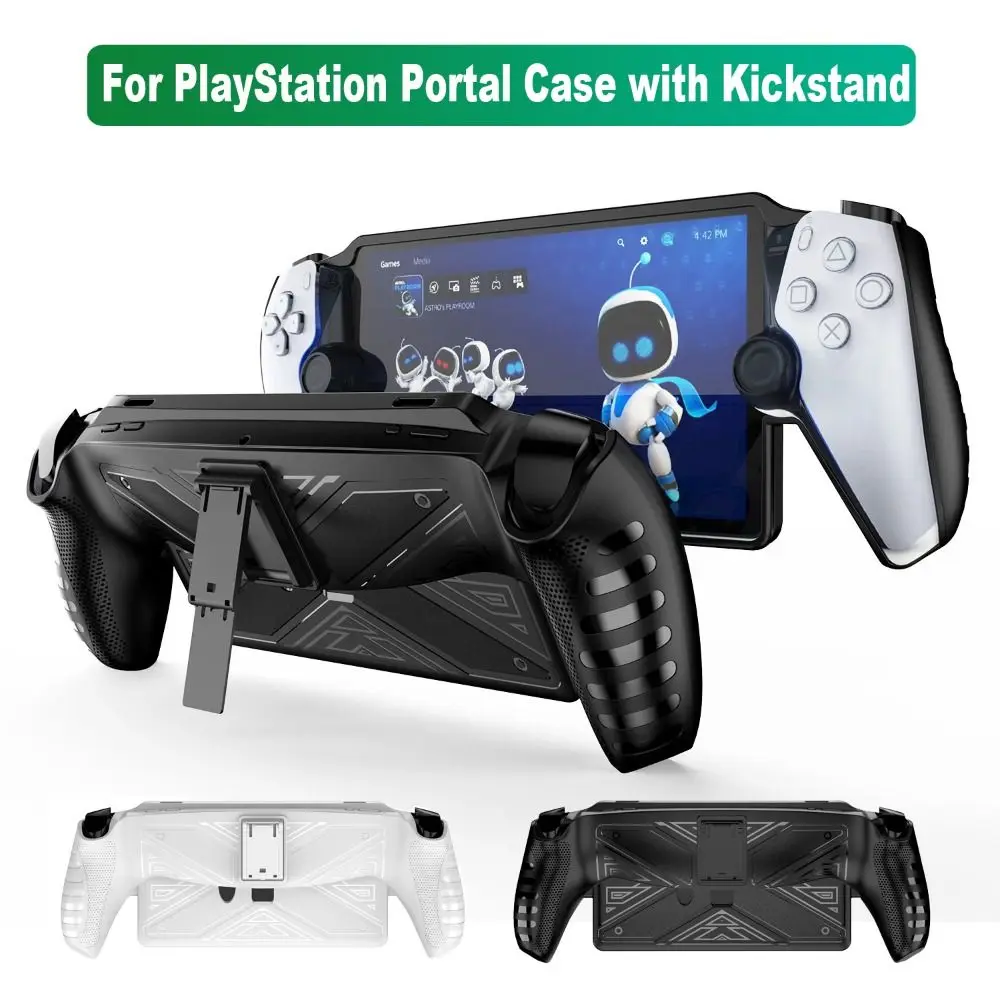 with Kickstand Protective Case Shockproof Game Accessories Back Cover Full Coverage Soft for Sony PlayStation Portal
