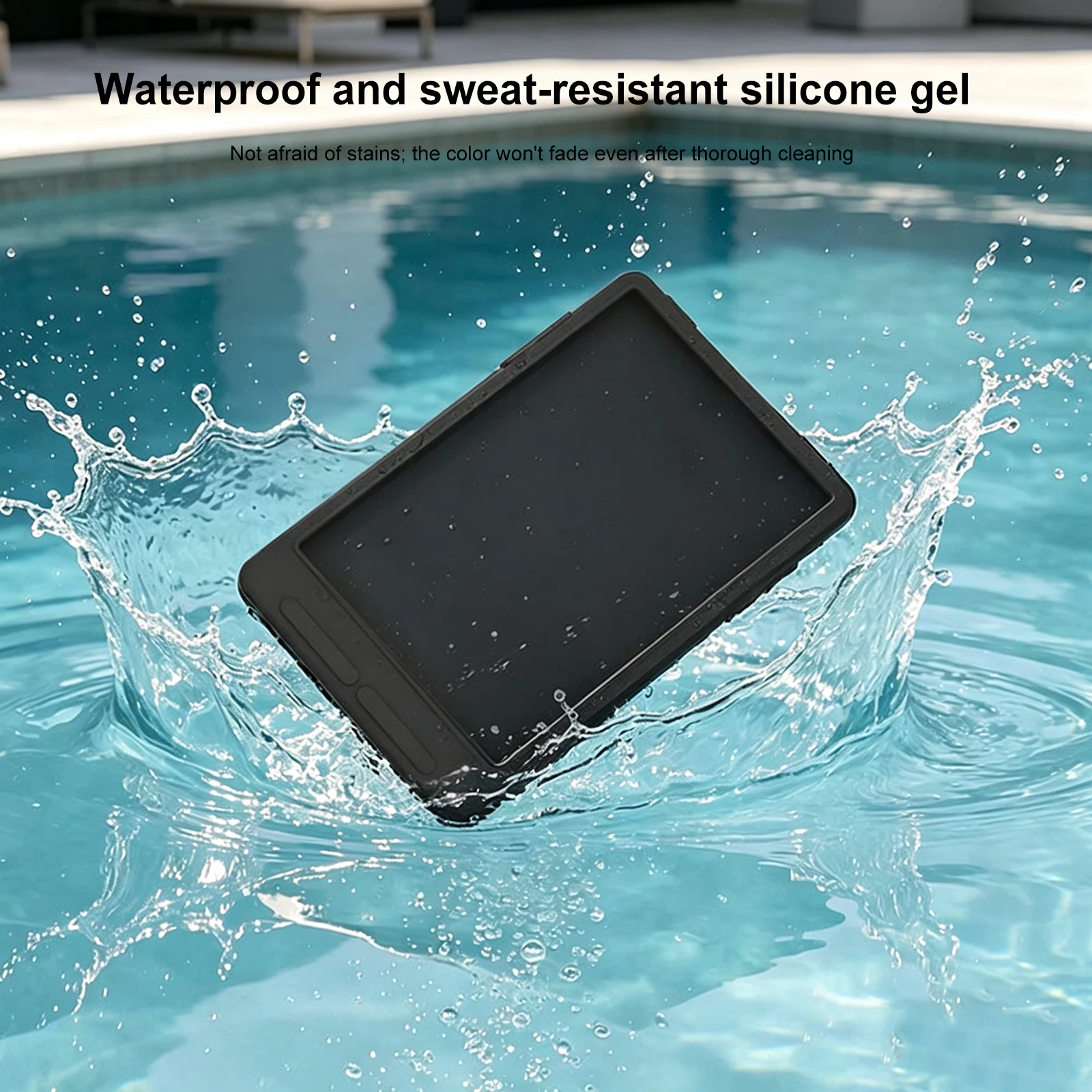 Full Wrap Silicone Cover for XTEINK X3 EBook Reader Soft Protective Shell Anti-Drop Dustproof with Lanyard