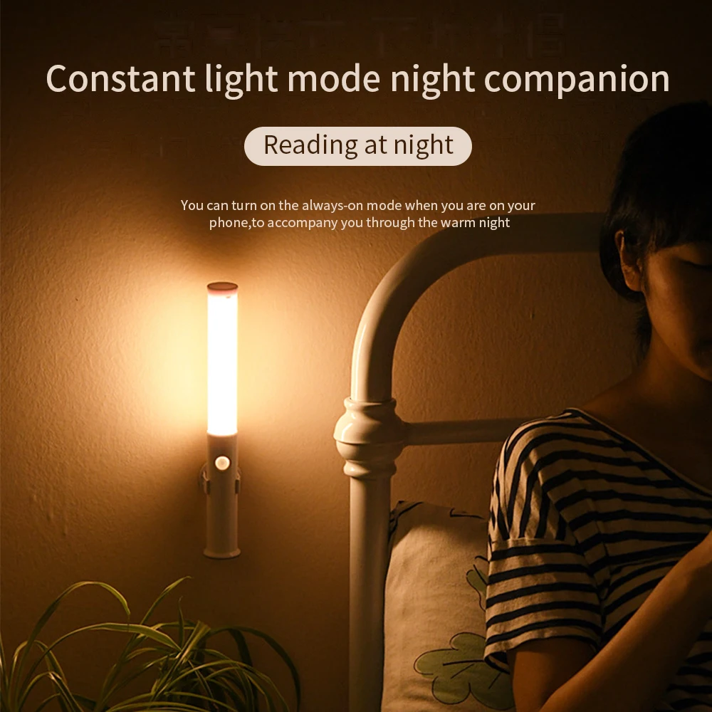 Xiaomi Hand-held lamp Closet Wardrobe Bedroom Bedside 3 Color USB Charging Durable Sturdy Cordless 360 Auto Motion LED Desk Lamp