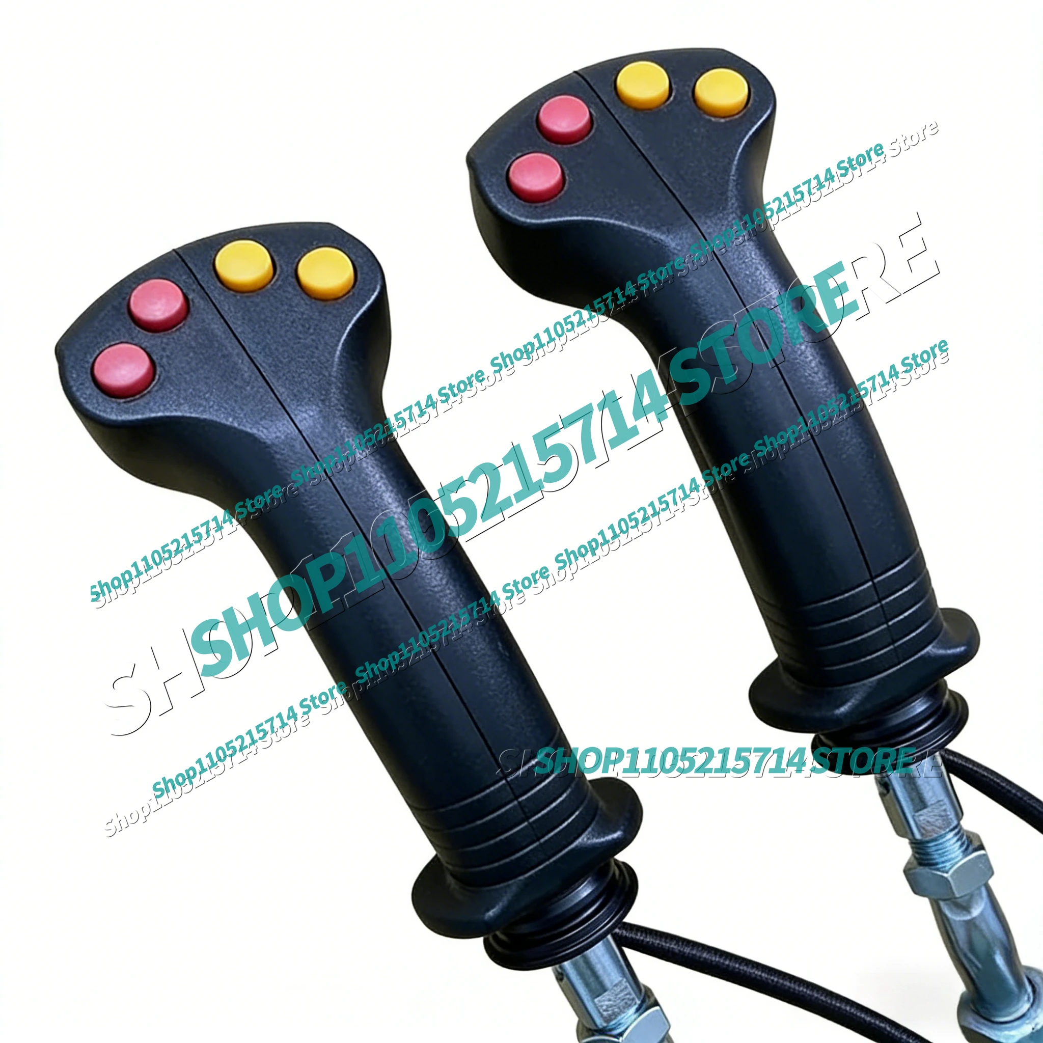4 Buttons Agricultural Harvester Modification, Electric Control Lever Handle for Digging, Gripping, Logging, Ironstone Tools