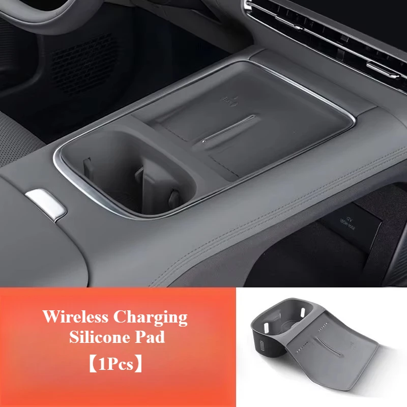 

Car Central Control Silicone Wireless Charging Pad for Xpeng G6 2023 2024 2025 Anti-slip Water Cup Holder Insert Pad Accessories