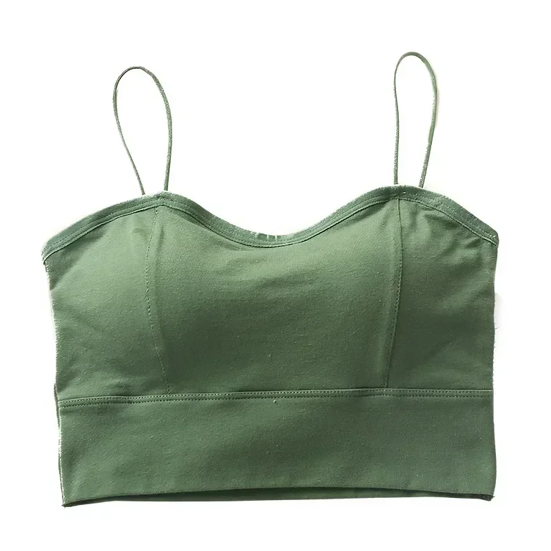 Bandeau Integrated Without Small Pad With Top Beauty Women\'s Chest Bra Suspender Gathered Steel Underwear Ring Back