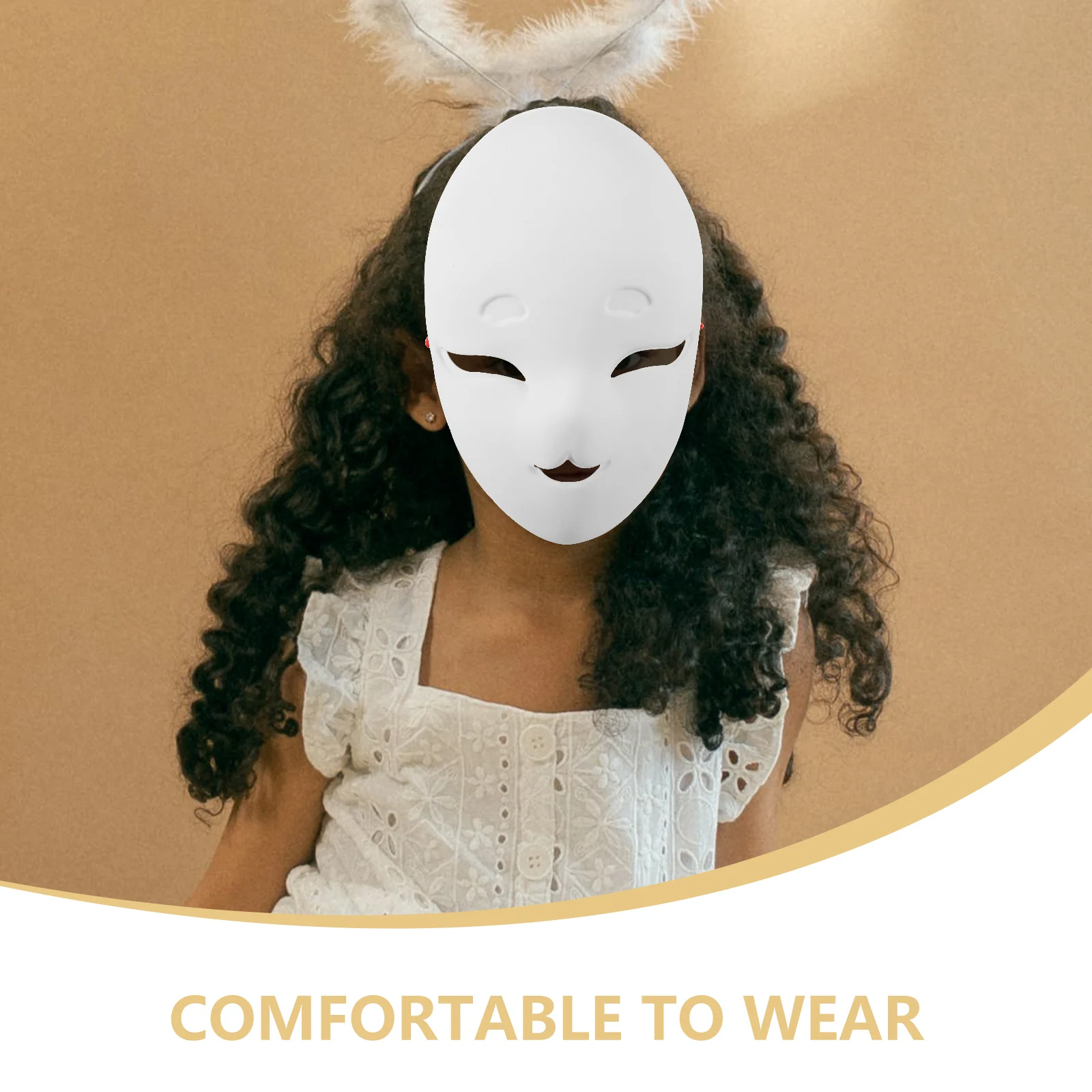 

Blank Fox Mask Party Cosplay Halloween Masquerade Craft Masks to Decorate For Frosted