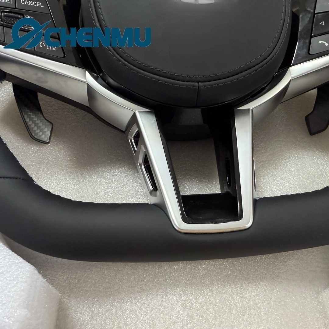 พวงมาลัยหนังแท้ทรง D อัพเกรด CS สำหรับ BMW G30 G31 G32 X3 G01 X4 G02 M2 G87 M3 G80 M4 G82 G42 G20 M5 F90 G11