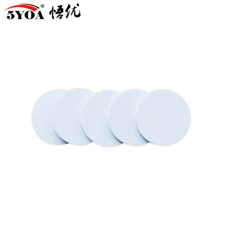 5YOA 5/10PCS 25mm 125Khz RFID Tags EM4305 T5577 Writable Stickers Proximity Cards Rewritable glue Adhesive Label For RFID Copier