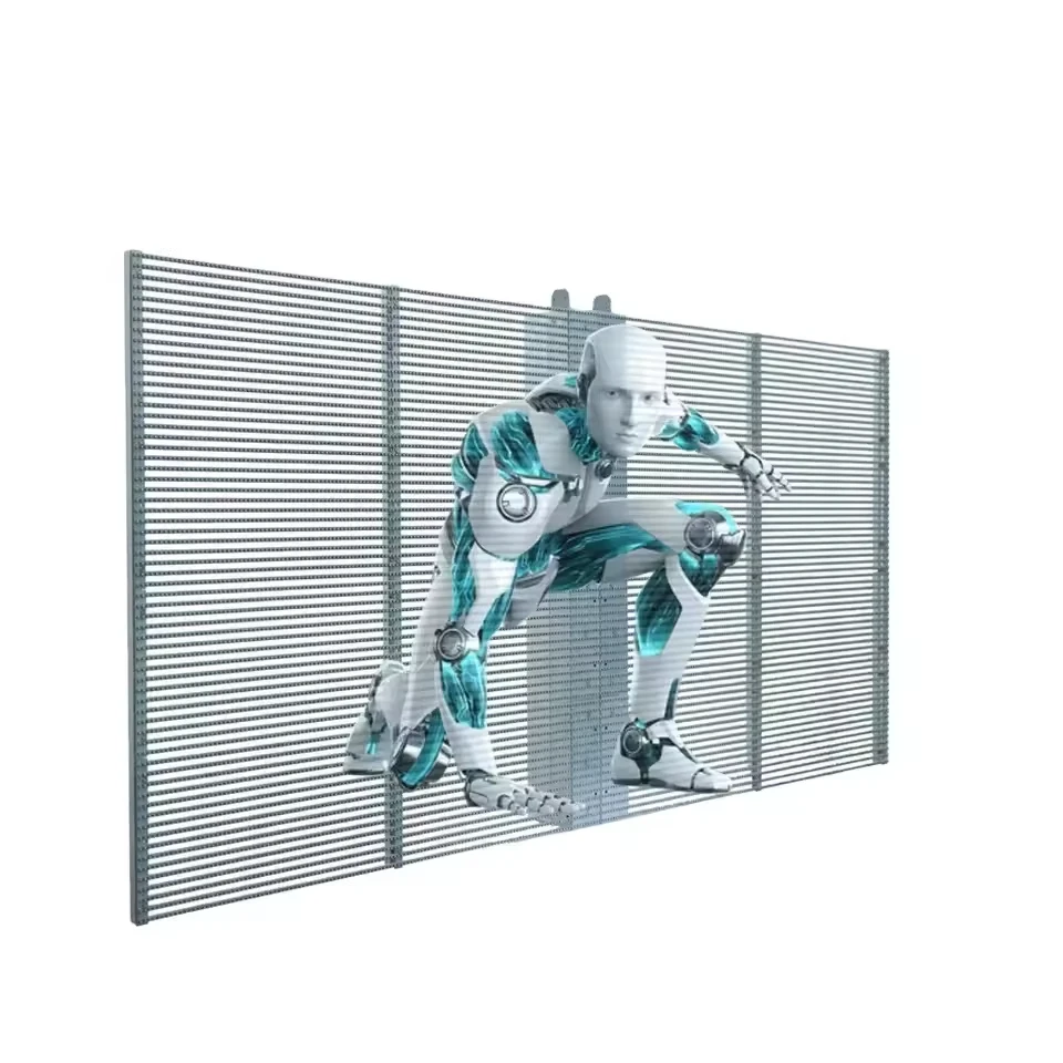 Indoor Outdoor Advertising Screen Transparent LED Screen 3D LED Display Video Wall/Film Transparent Led Display