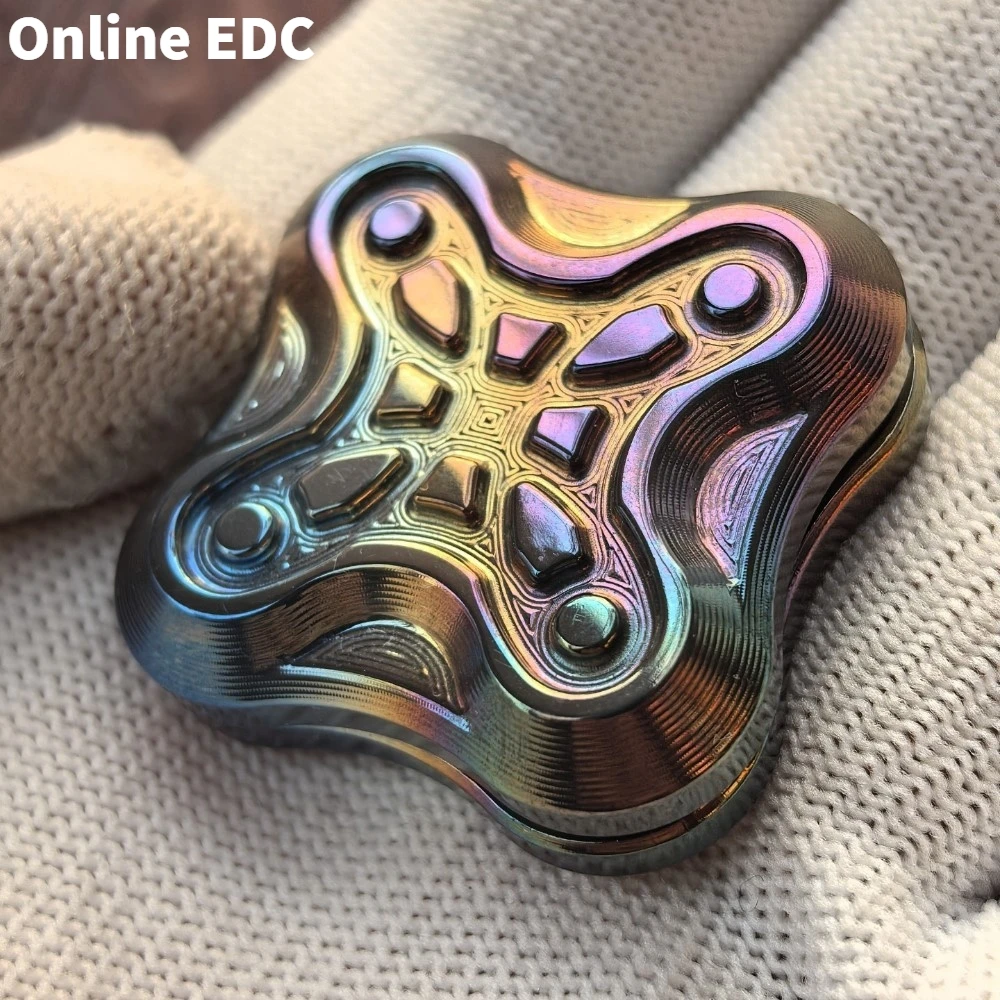 Tweedehands Azteekse Ultem Kinetiek Azië Pacifi EDC Onbeperkt Duwen Slider Fidget Slider Zirkonium Kleurrijk Speelgoed
