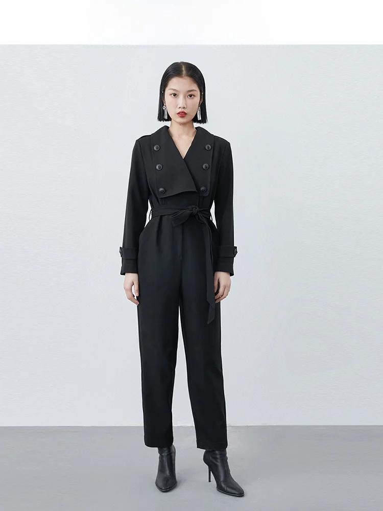   Tuta Intera Primaverile Estiva con Pantaloni a Carota, Tessuto Leggero in Poliestere, Comoda Tuta da Donna per il Lavoro