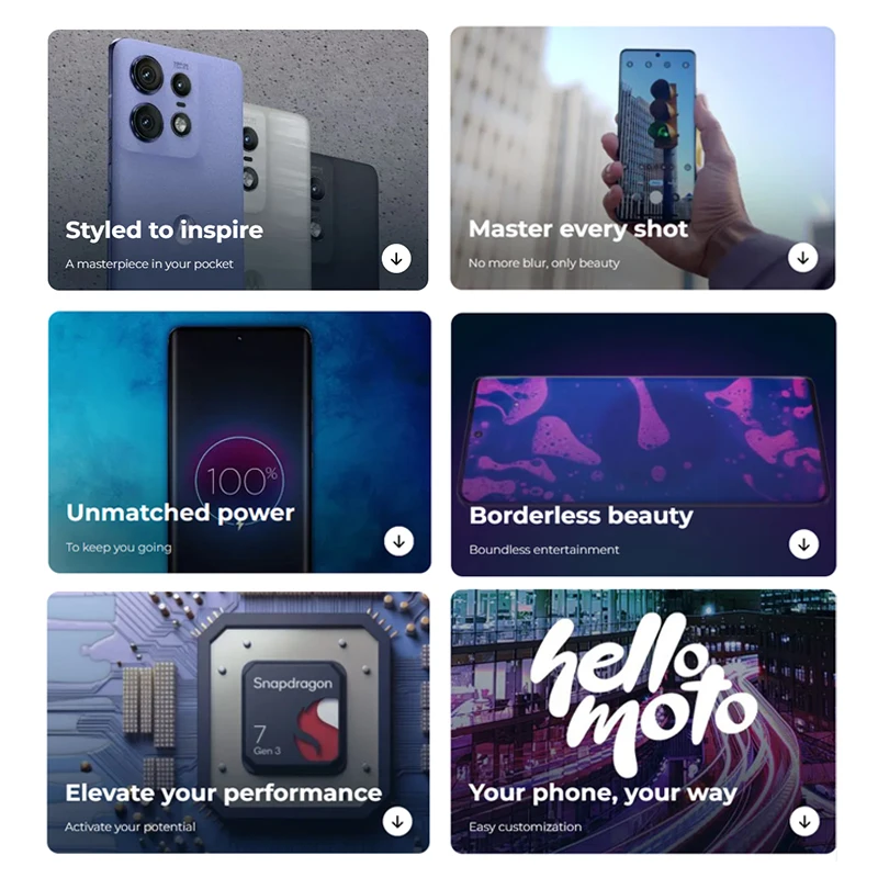 هاتف موتورولا ايدج 50 برو 5G الذكي سنابدراجون ®   شاشة 7 Gen 3 6.7 بوصة OLED كاميرا رئيسية 50 ميجابكسل شاحن سريع 125 وات بطارية 4500 مللي أمبير في الساعة