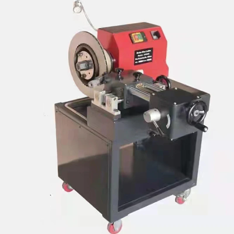 Brake disc processing machine, lathe, automotive brake disc repair machine, cutting machine, disc grinding machine