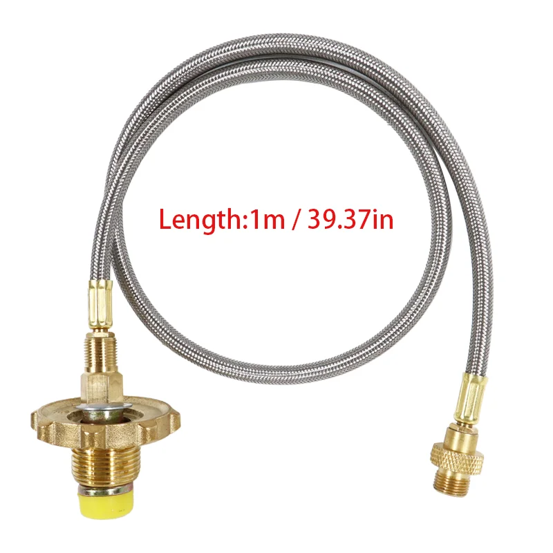 Außen gasherd Propan Nachfüll adapter Gastank Anschluss leitung Camping brenner Adapter LPG Flaschen schlauch anschluss – Detail 3