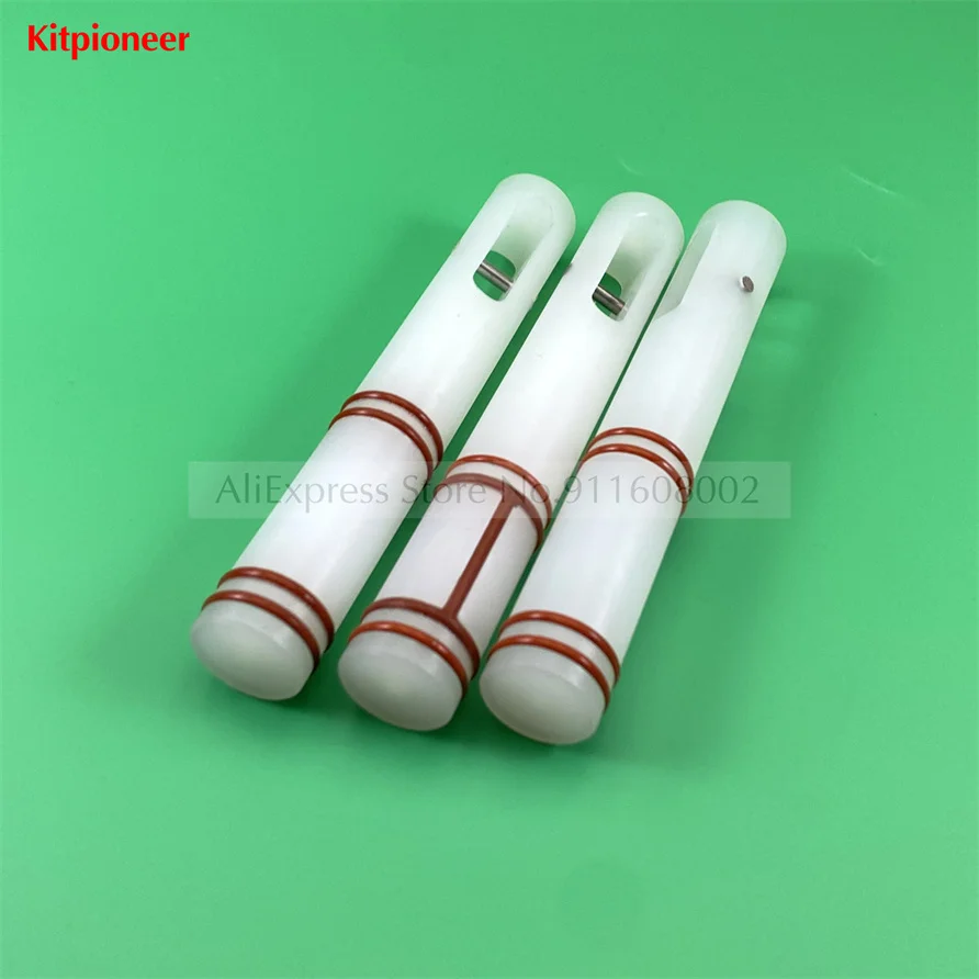 3 Piston Valve Stem Rods Combination Spare Parts With Red Seal Rings Fittings MK Soft Ice Cream Machines 25.6cm Lenght