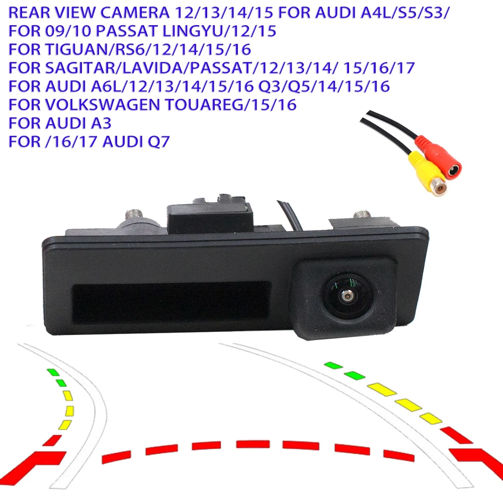 Parking CCD HD with Dynamic Trajectory Rear View Camera for Audi A3 A4 A5 S5 Q3 Q5 Passat Tiguan Touareg Sagitar Lavida B6 B7