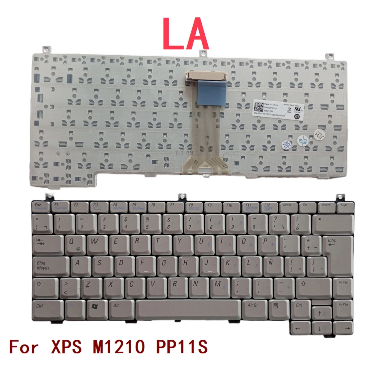 

New Latin Laptop Keyboard For Dell XPS M1210 PP11S Notebook PC Replacement