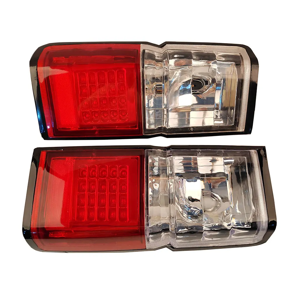 A Pair Car LED Brake Light Taillight  For Nissan Jeep Terrano D21  Crystal White and Smoked Color 1987 to 1995