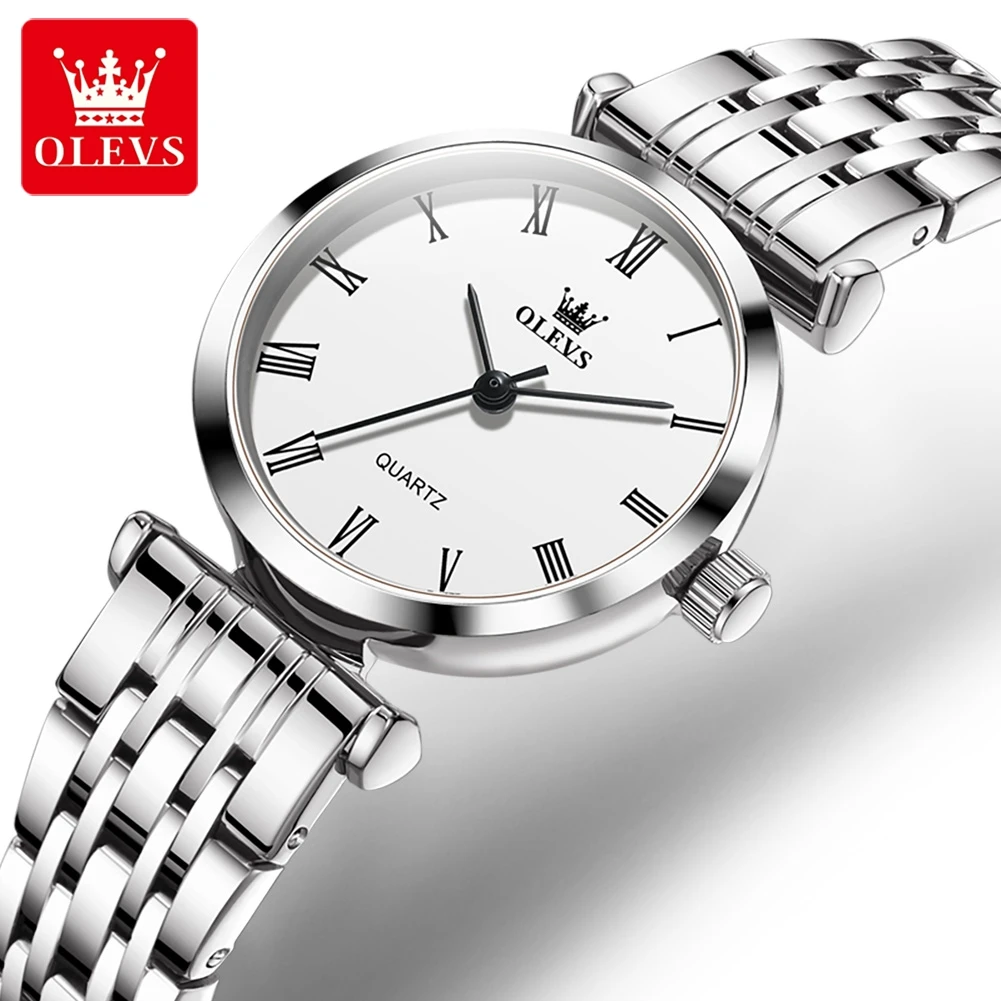 OLEVS 5592 Elegant Women\'s Watch High Quality Original Waterproof Stainless Steel Quartz Watch Classic Simple Dress Women Watch