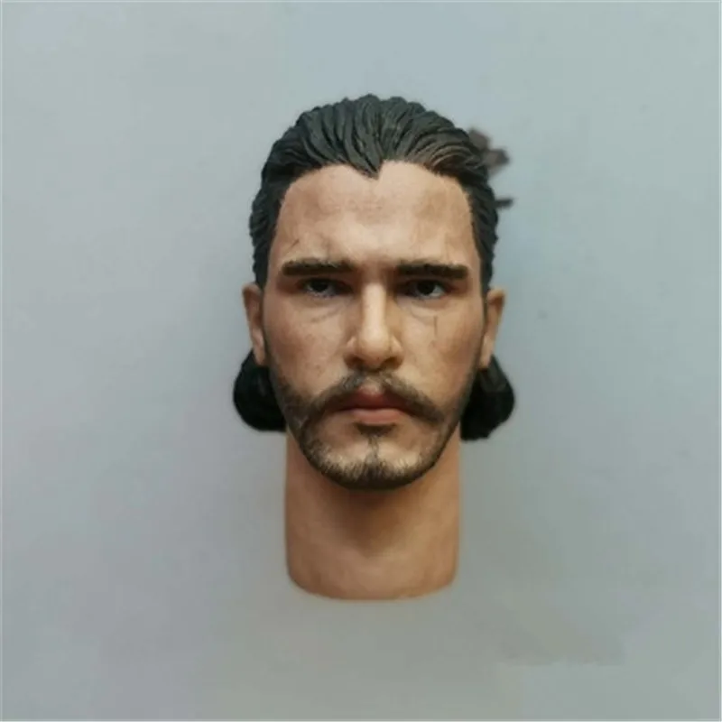 1/6 ذكر الجندي جون الثلوج رئيس نحت نموذج الملحقات عالية الجودة صالح 12 ''عمل أرقام الجسم جمع في الأوراق المالية
