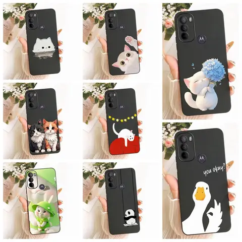 For Motorola Moto G31 Case XT2173-3 Cute Cat Panda Duck Cartoon Cover Soft TPU Phone Cases For Moto G51 G71 5G Fundas G 51 Coque