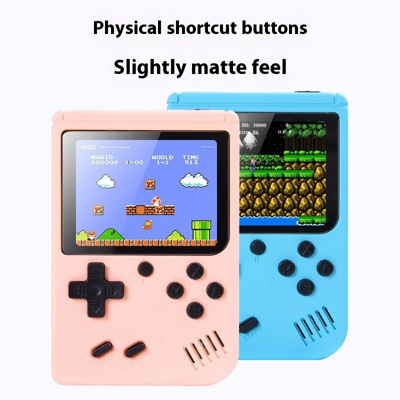 Mini console portable classique 400 en 1 – Lecteur de jeu rétro pour enfants et étudiants, appareil de jeu de poche Macaron