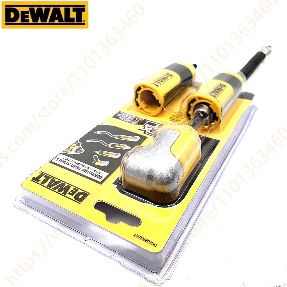 DEWALT Right Angle Drill Adaptor FlexTorq 4-in-1 System Compact Straight Flexible Shaft 12 Inch Accessories DWAMRASET