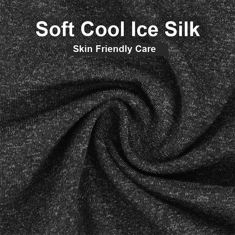 Ice Silk Sun Protection Face Mask Breathable Quick Dry Reflective Earloop Neck Gaiter for Men Women Summer Outdoor Sports Night