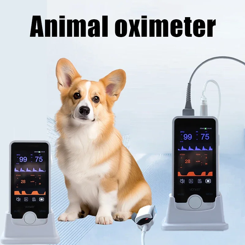 Animal Blood Oxygenator Home Pet Shop Life Monitoring Device Blood Oxygen, Blood Pressure, NIBP Etco2 Animal Oximeter 2024 New