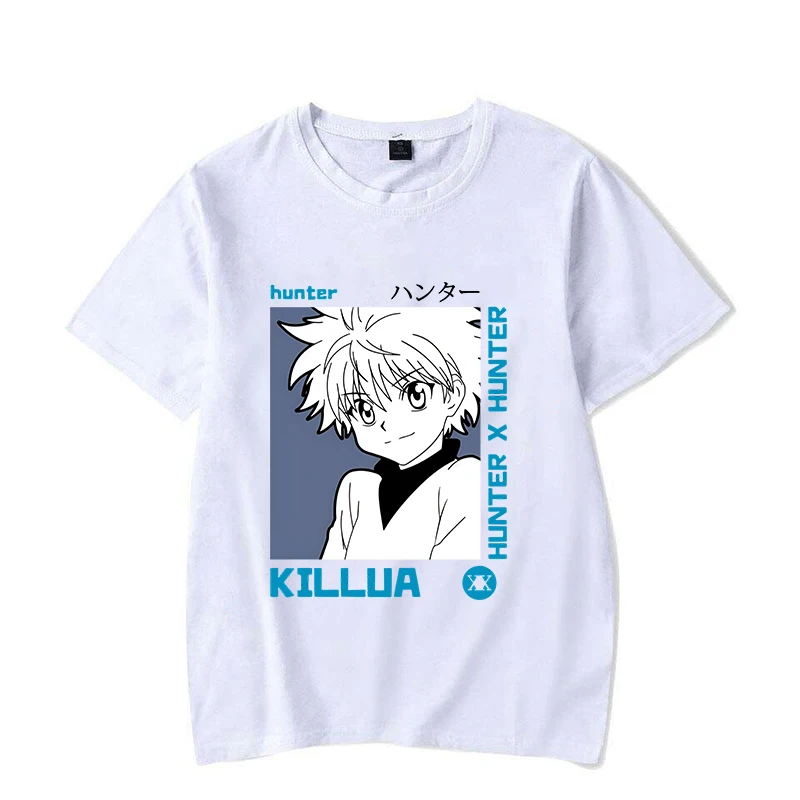 Hot Anime Graphic T Shirt Women\'s Men\'s Fashion T-shirts Short Sleeve Shirts Killua Zoldyck Printing Summer T-shirts Tops