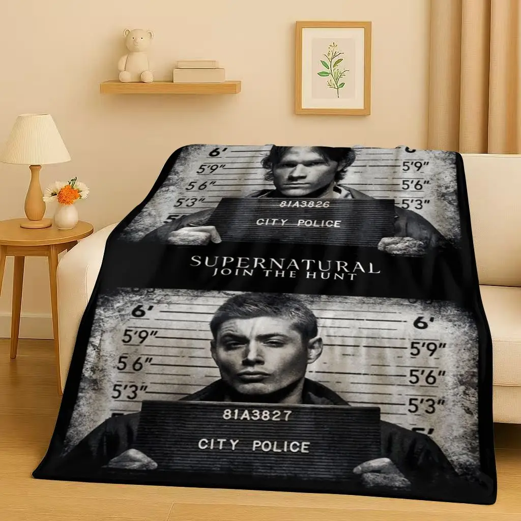 HD Supernatural Sam Dean Winchester TV-Flanelldecke, ultraweicher, warmer Plüschüberwurf für Zuhause, Schlafzimmer, Bett, Sofa, Reisen, Geschenk