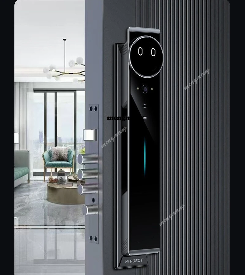 High-end smart fingerprint lock palm vein recognition automatic identification lock household anti-theft visual lock
