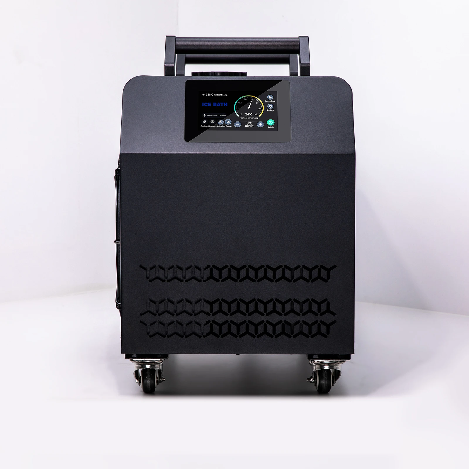 Чиллер для ледяных ванн с водяным охлаждением 0.8P, с дистанционным управлением, фильтром и компрессором R410A