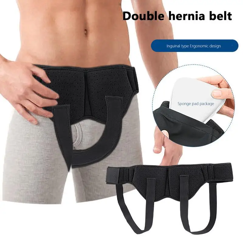 Belt For Men Inguinal Truss Belt Inguinal Support Adjustable Umbilical Belt Belly Wrap Waist Strap Guard Double Abdominal