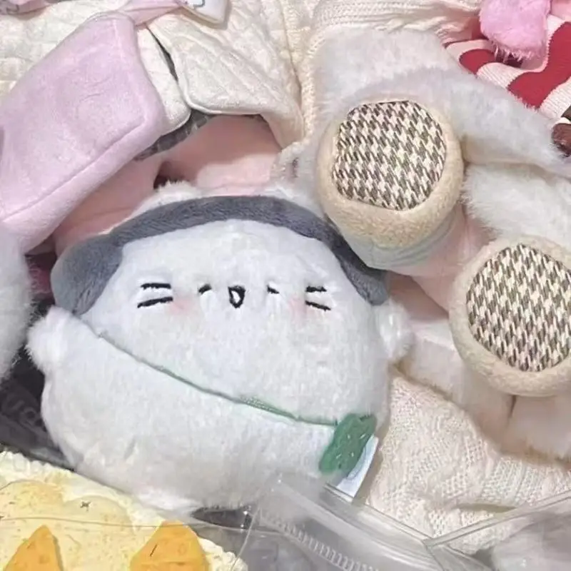 Leuke Cartoon Lucky Grass Kat Pluche Pop Speelgoed Kawaii Pluche Pop Sleutelhanger Rugzak Hanger Tas Decoratie Accessoires Geschenken