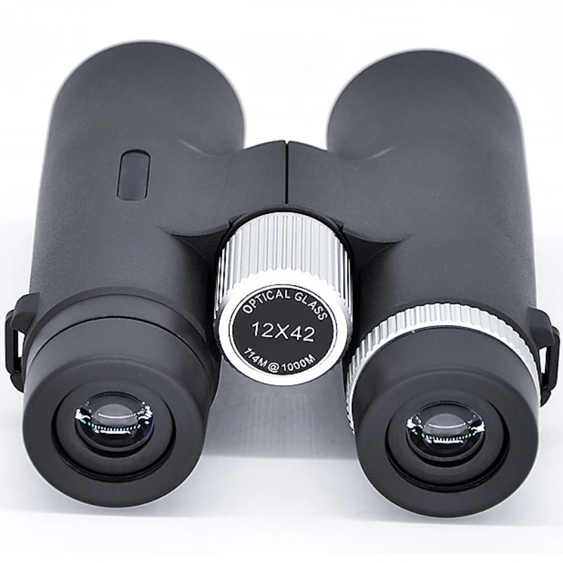 12x42 Powerful ED Binoculars HD Waterproof Long Range BAK4 Telescope for Camping Bird Watching Hunting Hiking night vision