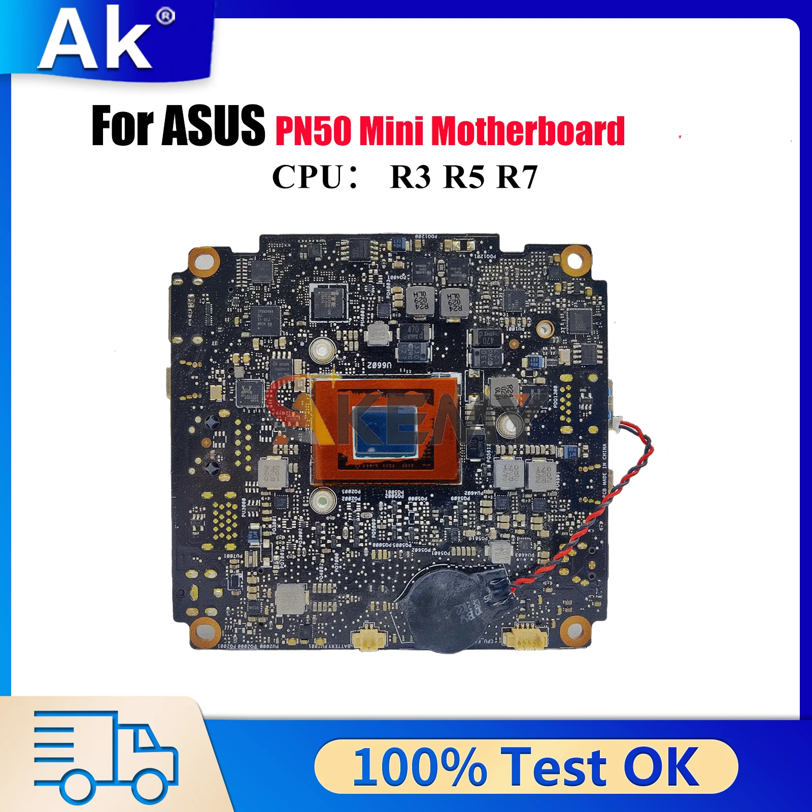 

PN50 Laptop Motherboard For ASUS Mini PC PN50 PN50 Notebook Mainboard With R3 R5 R7 CPU 100% tests OK fast shipping High quality