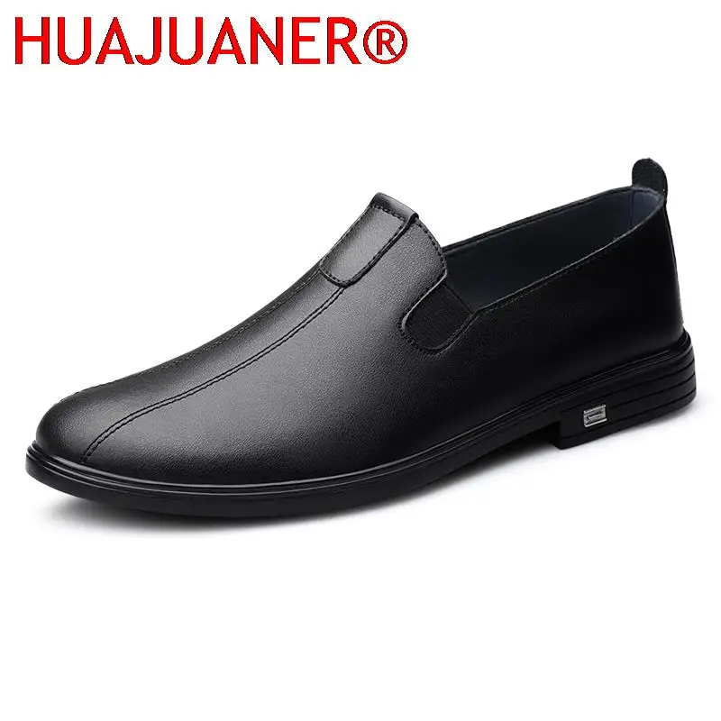 Genuine Leather Men's Shoes Casual Italian Men Loafers Breathable Office Moccasins Man Designer Slip On Driving Shoes Flats Male