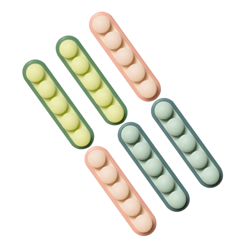 

6pcs Silicone Cable Organizer Adhesive Cord Holder For Desk Data Line Usb Network Audio Cords Strong Stick Cord Holders
