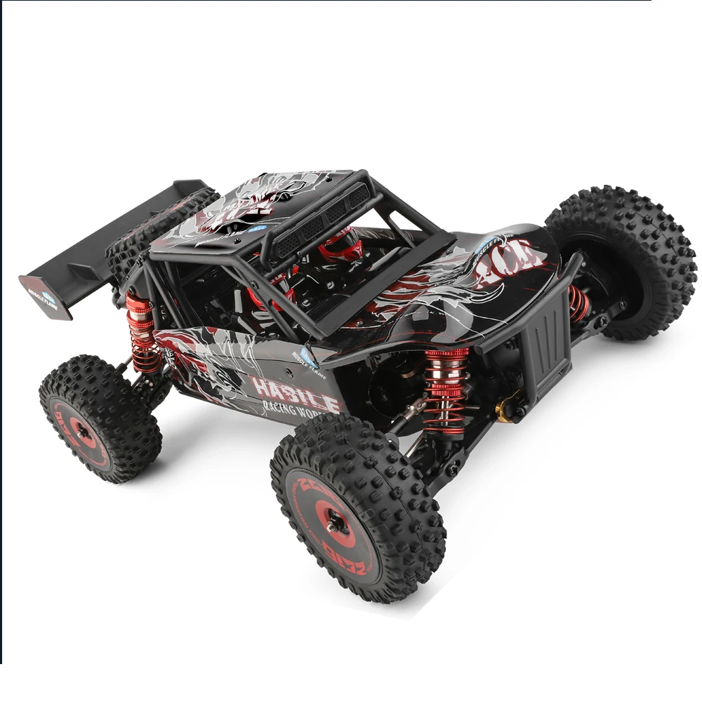 1:12 Wltoys 124016 V2 RC Car 75KM Brushless Motor 2200mAh Electric High Speed Off-Road Drift Remote Control Cars Gift For Adults