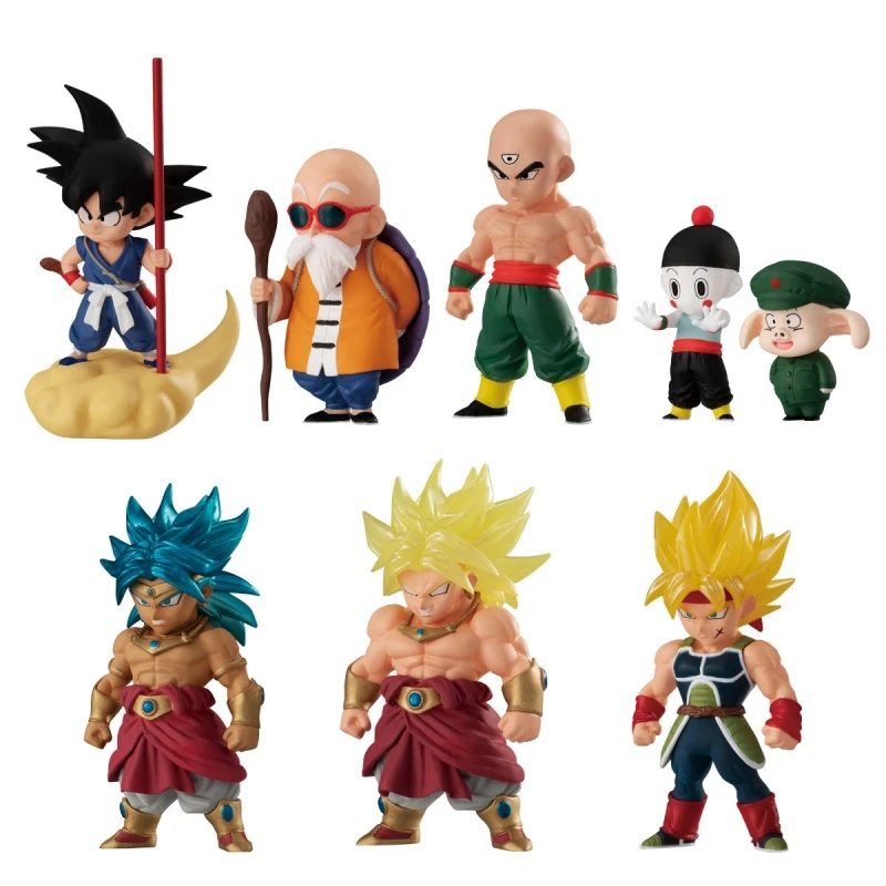 Bandai Original 7Pcs DRAGONBALL ADVERGE MOTION14 Tenshinhan Action Figure Toys For Kids Gift Collectible Model Ornaments