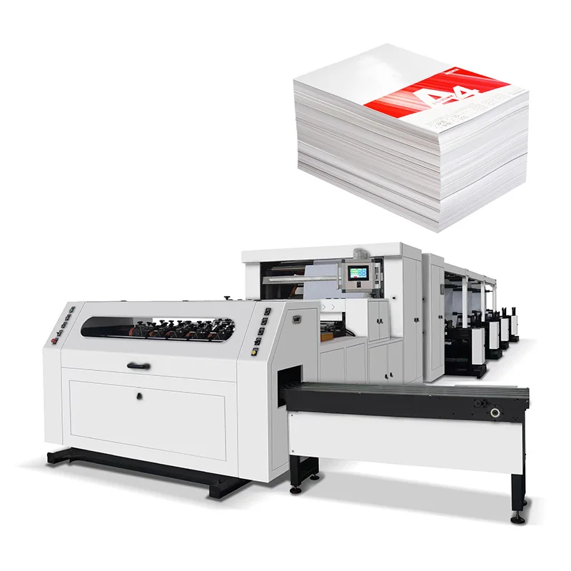 China Hot Fully Automatic A4 Size Paper Reel Cutting Machine High Speed Roll To Sheet A3 A4 Paper Cutter Making Production Line