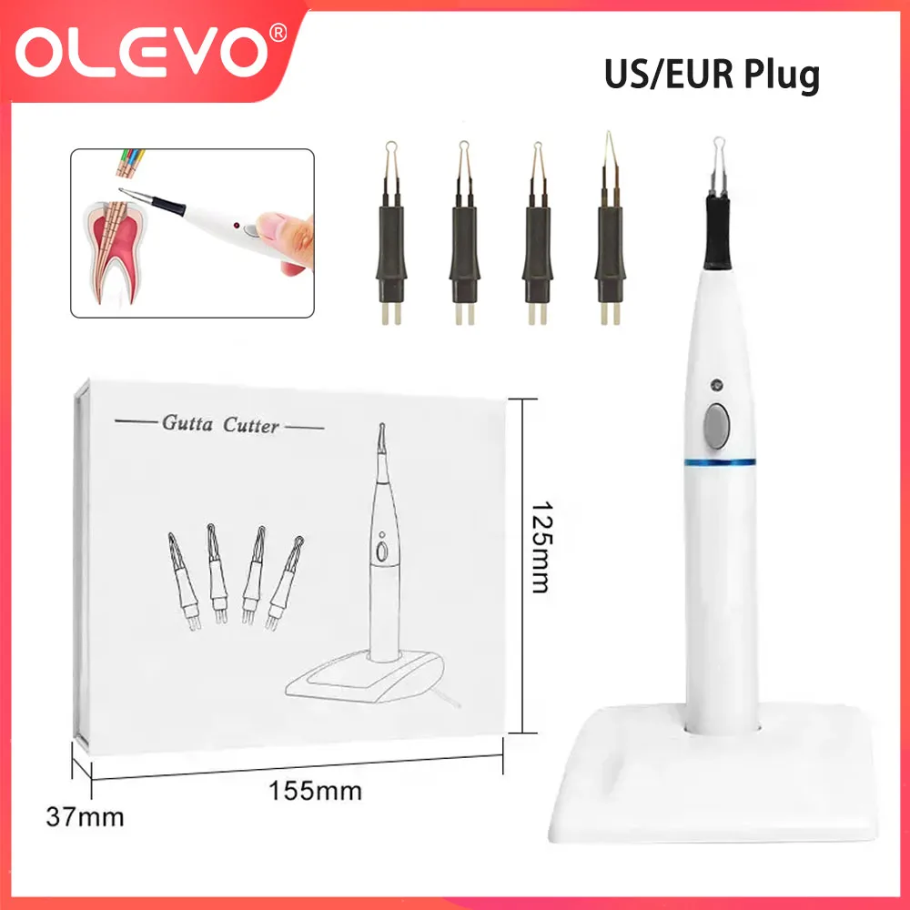 Wireless Dental Gutta Percha Point Cutter with 4 Tips Tooth Gum Endo Obturation System with Heated Pen Dentist Breaker Tools