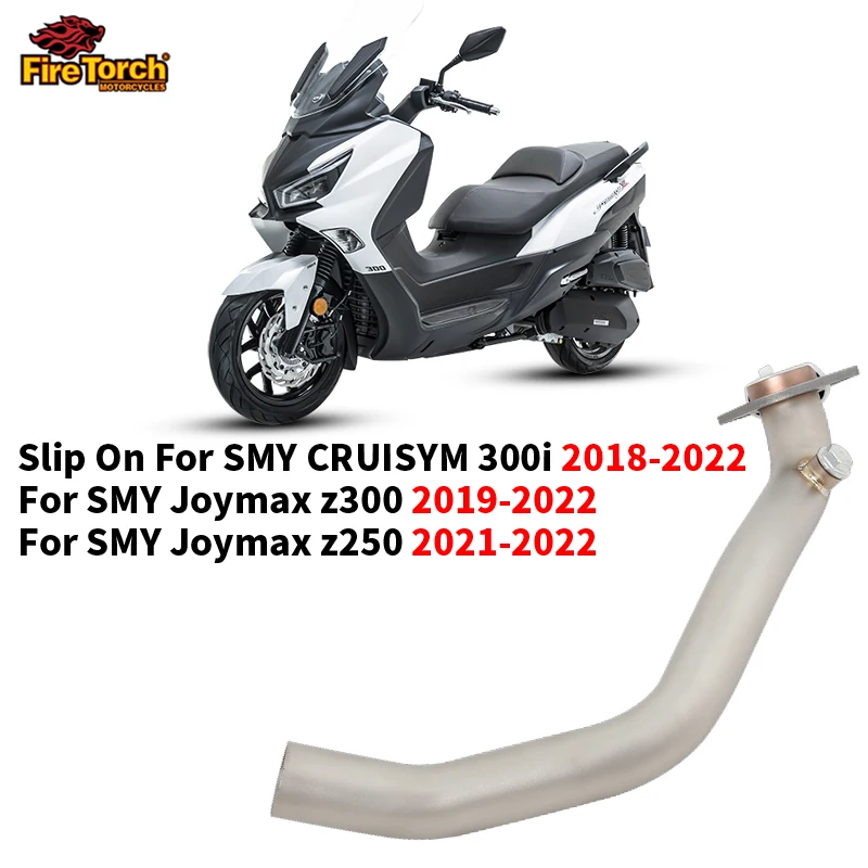 Motorcycle Exhaust Front Link Pipe For SYM CRUISYM 300i Joymax z300 Joymax z250 2018-2022 Modified Moto Escape Original Muffler