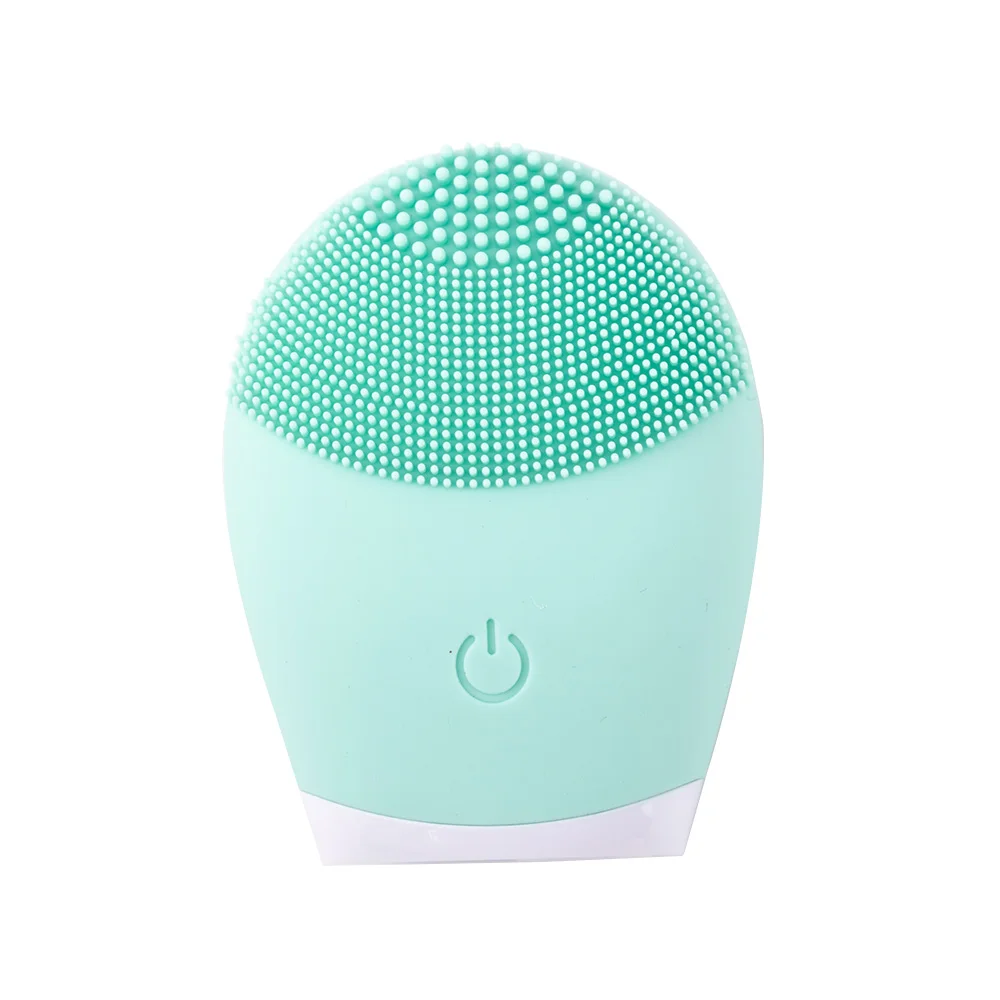 Electric Silicone Facial Brush Cleansing Skin Massager Face Brush Vibration Sonic Cleanser Deep Pore Facial Brush  Portable