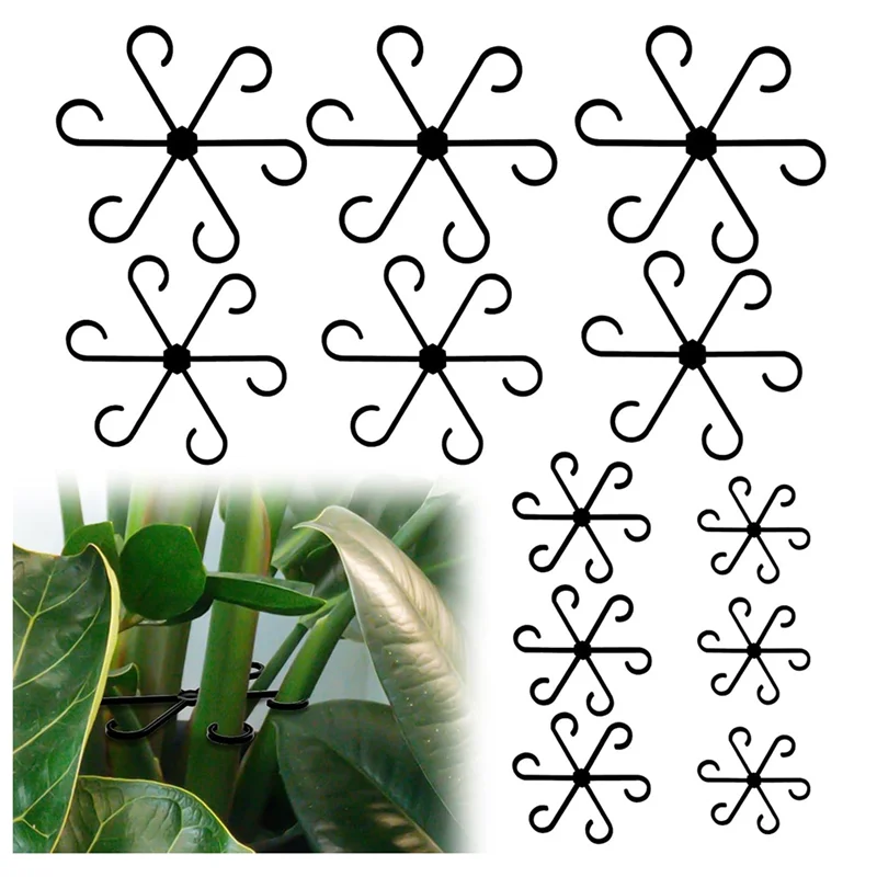 -A89Z 12 ชิ้น Plant Stem สนับสนุน 4 ขนาดดอกไม้ Stem Hook Stakes Trellis พืชปีนเขา Rack สําหรับ Plantfor ที่แตกต่างกัน